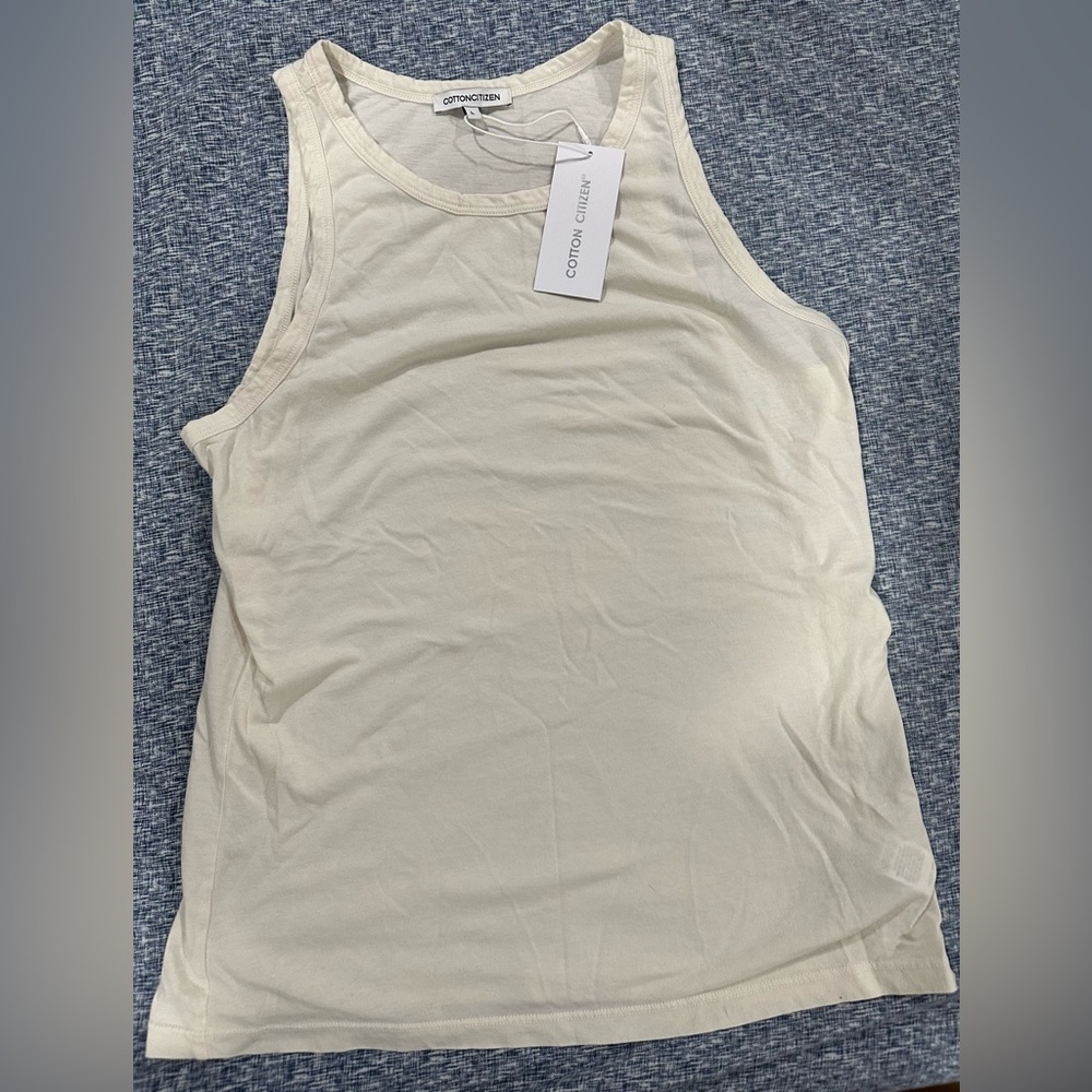 Cotton Citizen Cream Tank Top